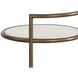 Parga 25 X 14 inch Rustic Bronze / Travertine Look Outdoor End Table